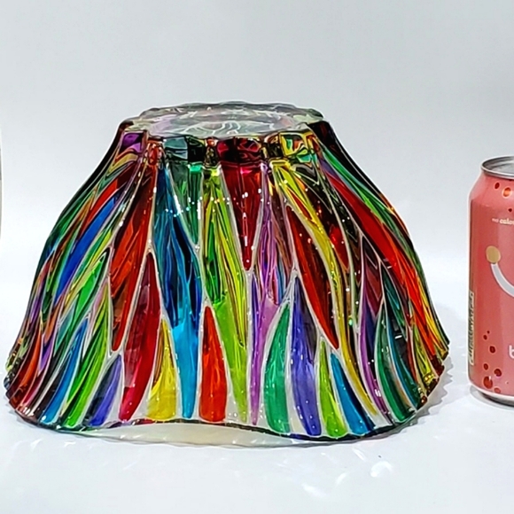 Spectacular 10 1/2" Due Zeta Zecchin Venetian / Murano Art Glass Bowl - Picture 12 of 16